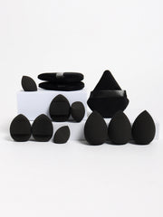 12-Piece All-Purpose Makeup Sponge Set, Made of 3 Loose Powder Puffs, 3 Mini Air Cushi close-up view