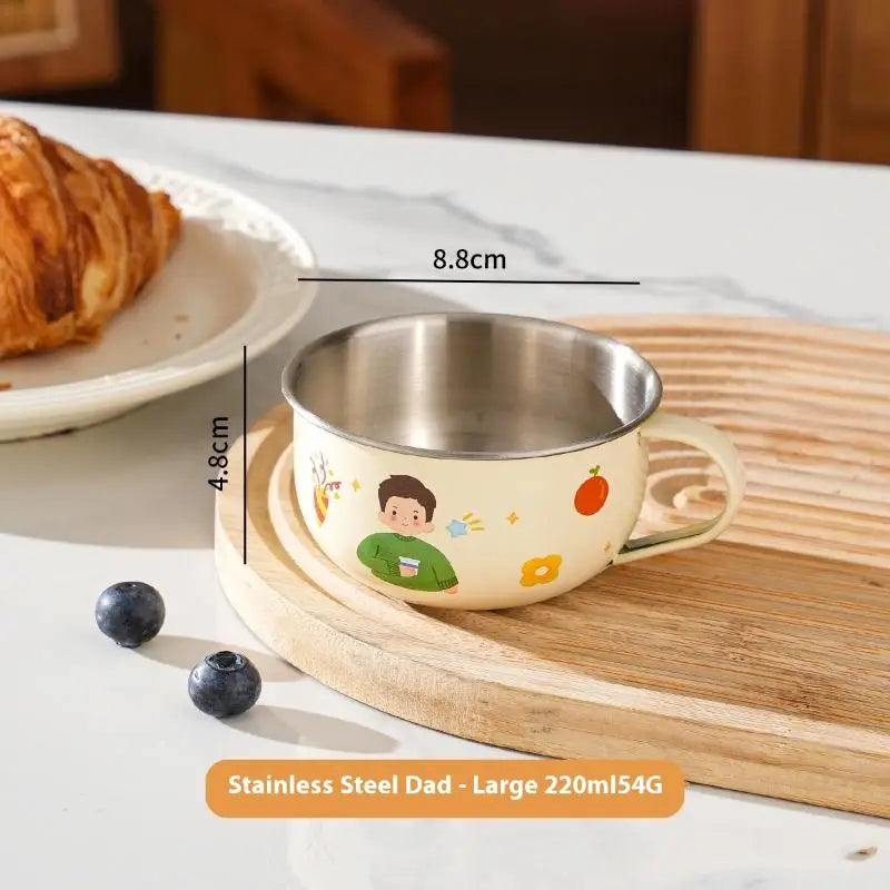 〔CC11〕80/220ml Stainless Steel Water Cup Mug For Kids Anti Scalding Milk Coffee Cup Mini detail view