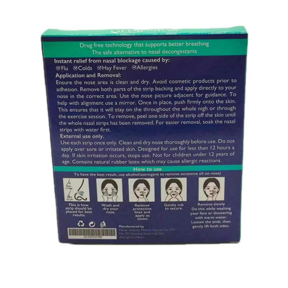 Extra Strength Clear Nasal Strips 30 Pack | Anti-Snoring Aid for Better Breathing detail view