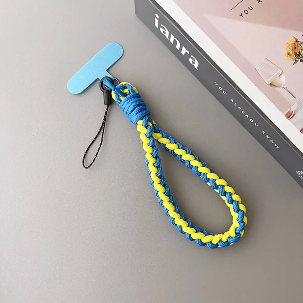 IN Korea Universal Braided Short Mobile Phone Lanyard Strap Hanging Chain Ring Cord w alternate view
