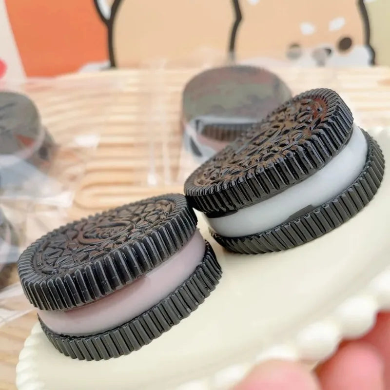 Squishy Handmade Silicone Cookies Fidget Toy | Slow Rebound Stress Relief Pinch Toy additional angle