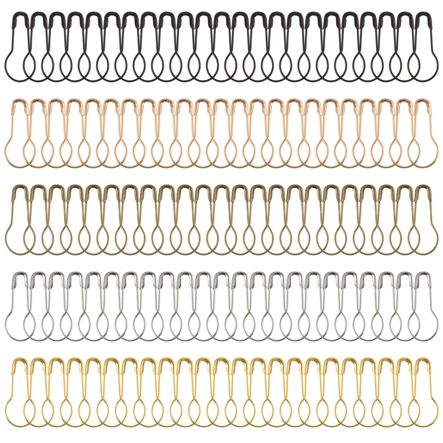 100/1000pcs Metal Needle Crochet Hook Accessories Pumpkin Safety Needle Lock Knitting lifestyle view