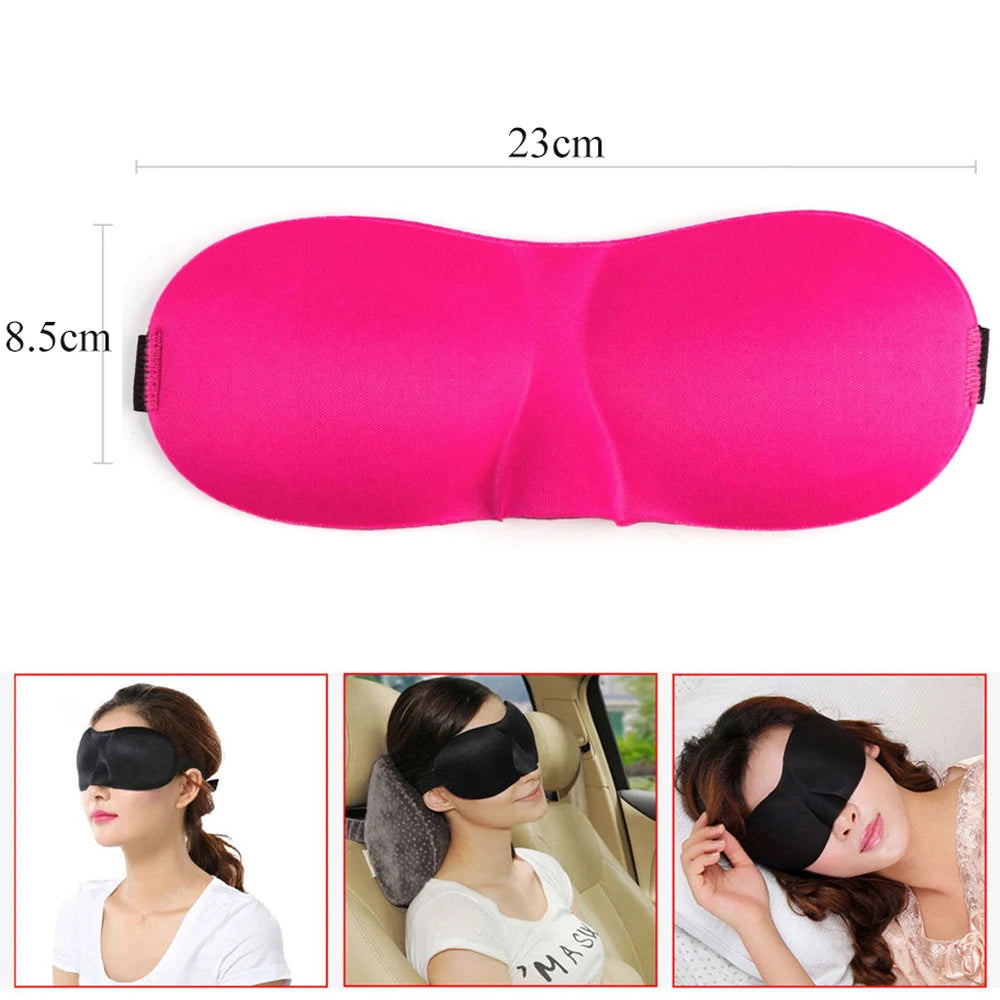 3D Breathable Sleeping Eye Mask | Light Blocking Sleep Aid for Travel and Home lifestyle view