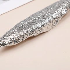Metal Bodhi Leaf Incense Tray | Zen Incense Burner and Ash Catcher close-up view
