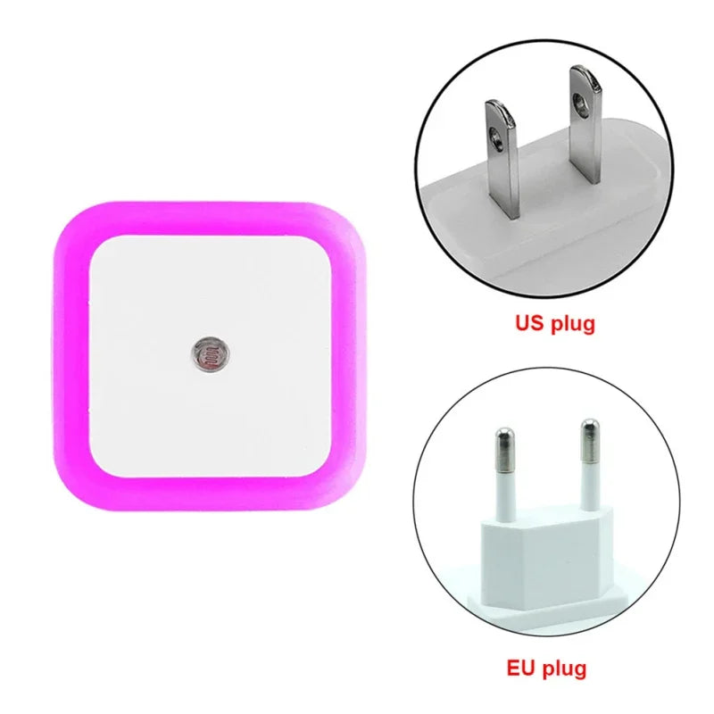 Wireless Sensor LED Night Light | Auto-On Mini Square Lamp for Baby Room detail view