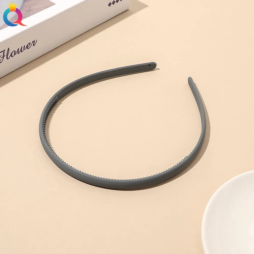 Plastic Frosted Non-slip Face Wash Hairbands Headband Women Girls Hair Head Hoop Ba additional angle