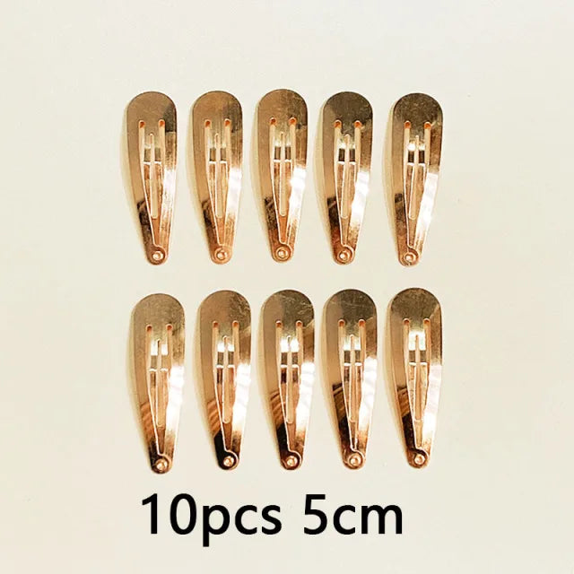 10/20/30PCS Women Basic Alloy Hairpin Silver Gold Waterdrop Shape Hair Clips Girls DI alternate view