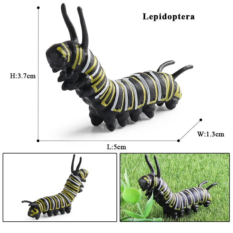 Oenux Insect Animals Model Spider Web Scorpion Bat Action Figures Figurine Miniature Cute Educational Kid Toy Halloween Gift