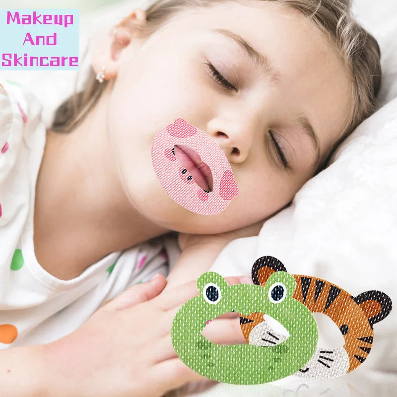 Children Anti-Snoring Stickers | 30-Pack Mouth Breathing Correction Patches for Kids close-up view