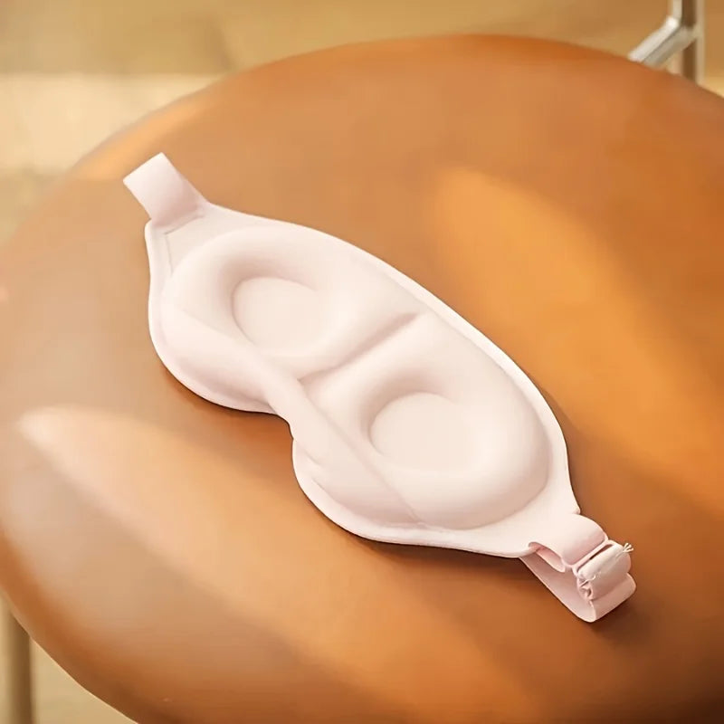 3D Contoured Sleep Mask for Adults and Kids | Light Blocking Eye Cover detail view