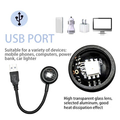 LED USB Sunset Lamp Projector | Home Party Decor Night Atmosphere Light for Bedroom Li close-up view