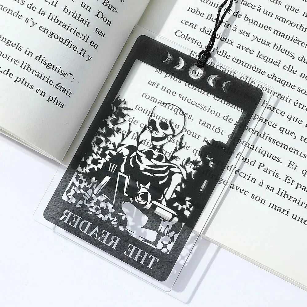 1pc Gothic-Style Acrylic Reading Bookmark, Suitable for Both Men and Women, Personaliz close-up view