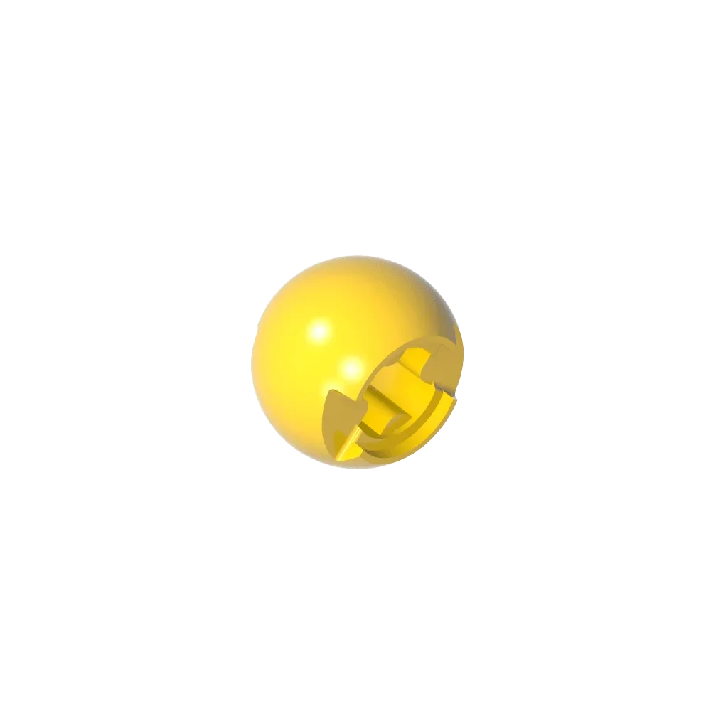 Gobricks GDS-1056 Technical Ball Joint with Through Axle Hole | Compatible Building Bloc detail view