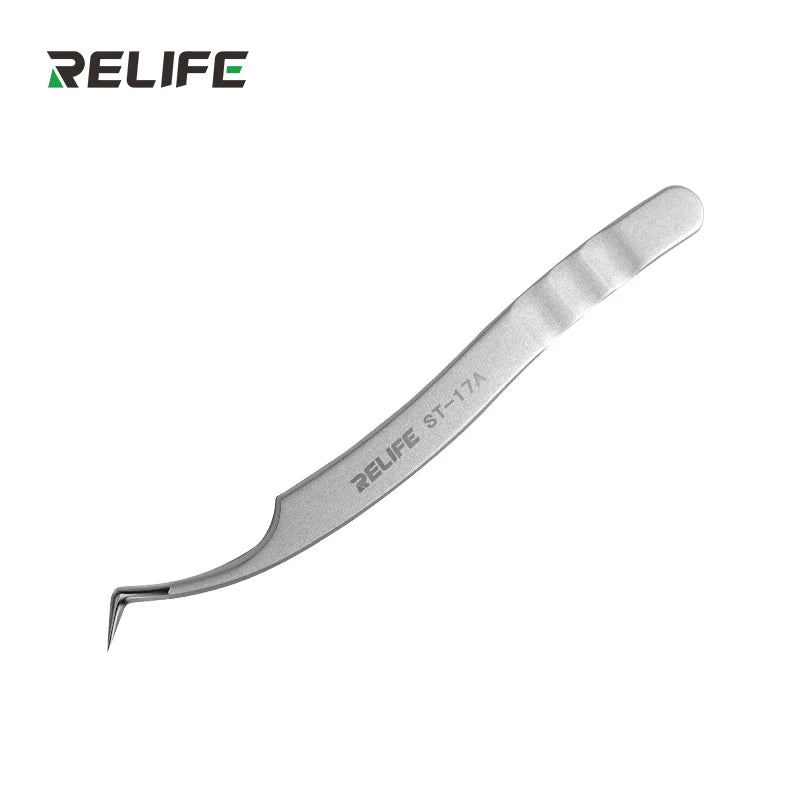 RELIFE ST-17A Ultra-Precision Tweezers | IC Chip Tinning & BGA Stencil Repair Tool detail view