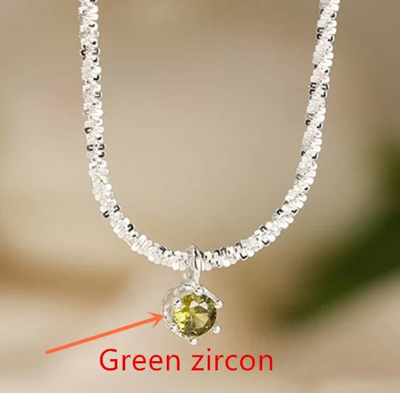 Andara Luxury 925 Sterling Silver AAAAA Zircon Pendant Necklace Fashion Italian Silve alternate view