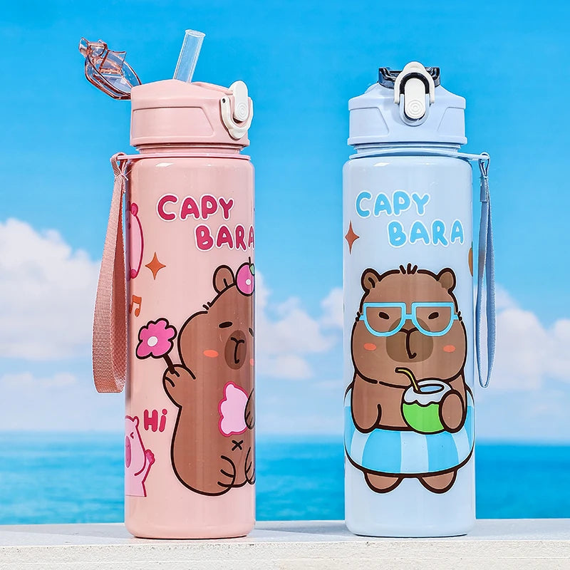 A Large-Capacity Capybara Straw Cup, Cute and Portable, Suitable for Outdoor Activiti alternate view