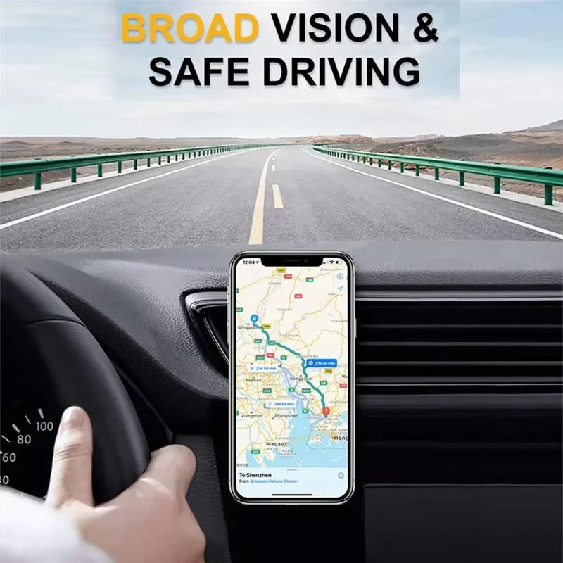 Magnetic Car Phone Holder 360° Roation Adjustable Magnet Stand Car Air Vent Clip Mo additional angle