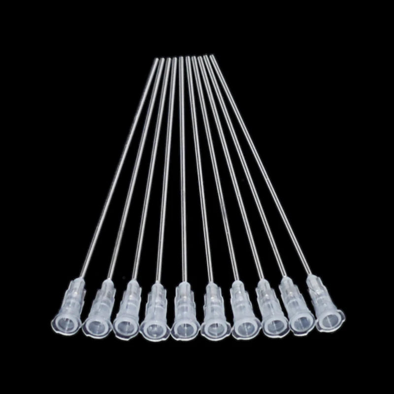 10Pcs Liquid Dispenser Syringe Blunt Needle Tips | Stainless Steel Glue Dispensing additional angle