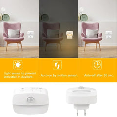 Motion Sensor Night Light | LED Plug-in PIR Lamp for Hallway, Stairs, Bedroom alternate view