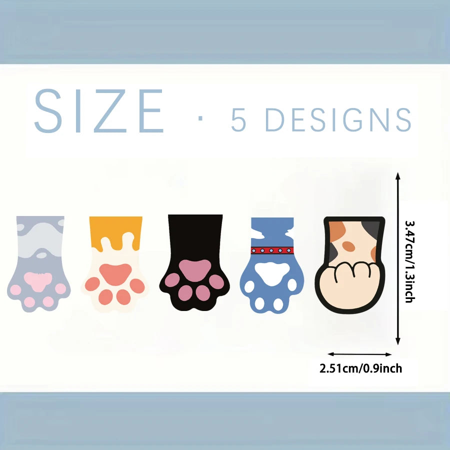 Cat Paw Magnetic Bookmarks Reading Page Holder Stationery Office for Pages Books Read alternate view