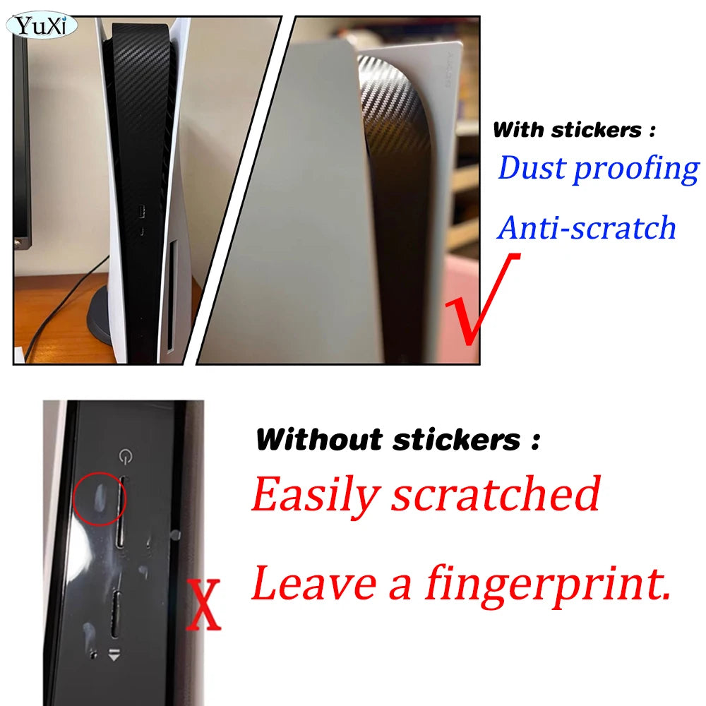 PS5 Middle Side Skin Sticker | Waterproof Decal Cover for PlayStation 5 Disc Console alternate view