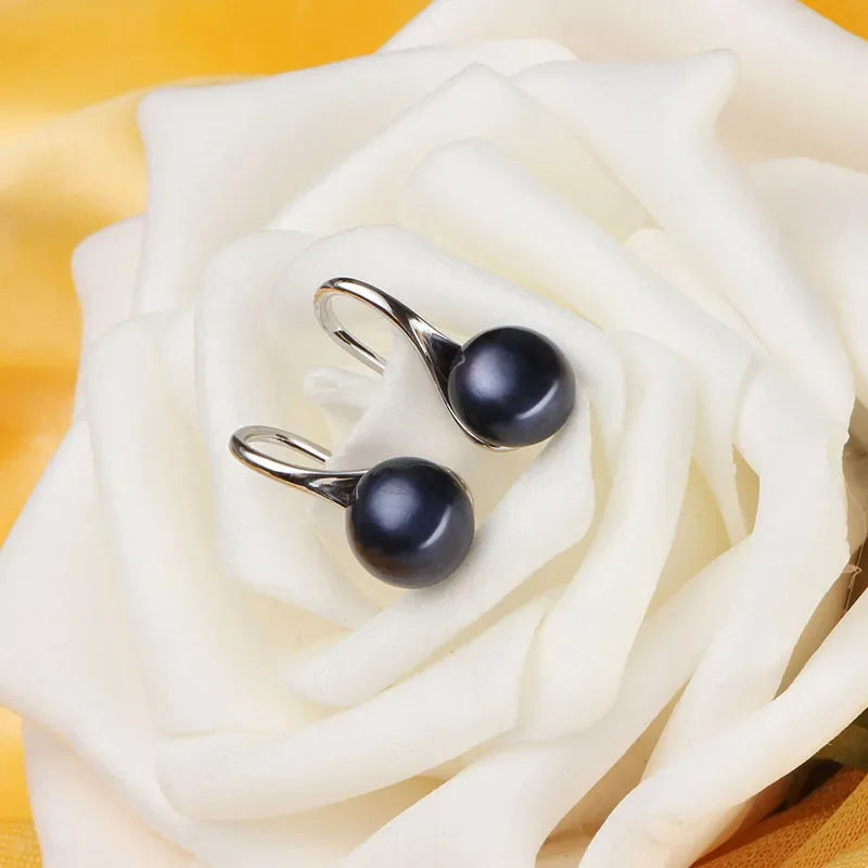 Dainashi Freshwater Pearl Earrings | 925 Sterling Silver Drop Earrings for Women alternate view