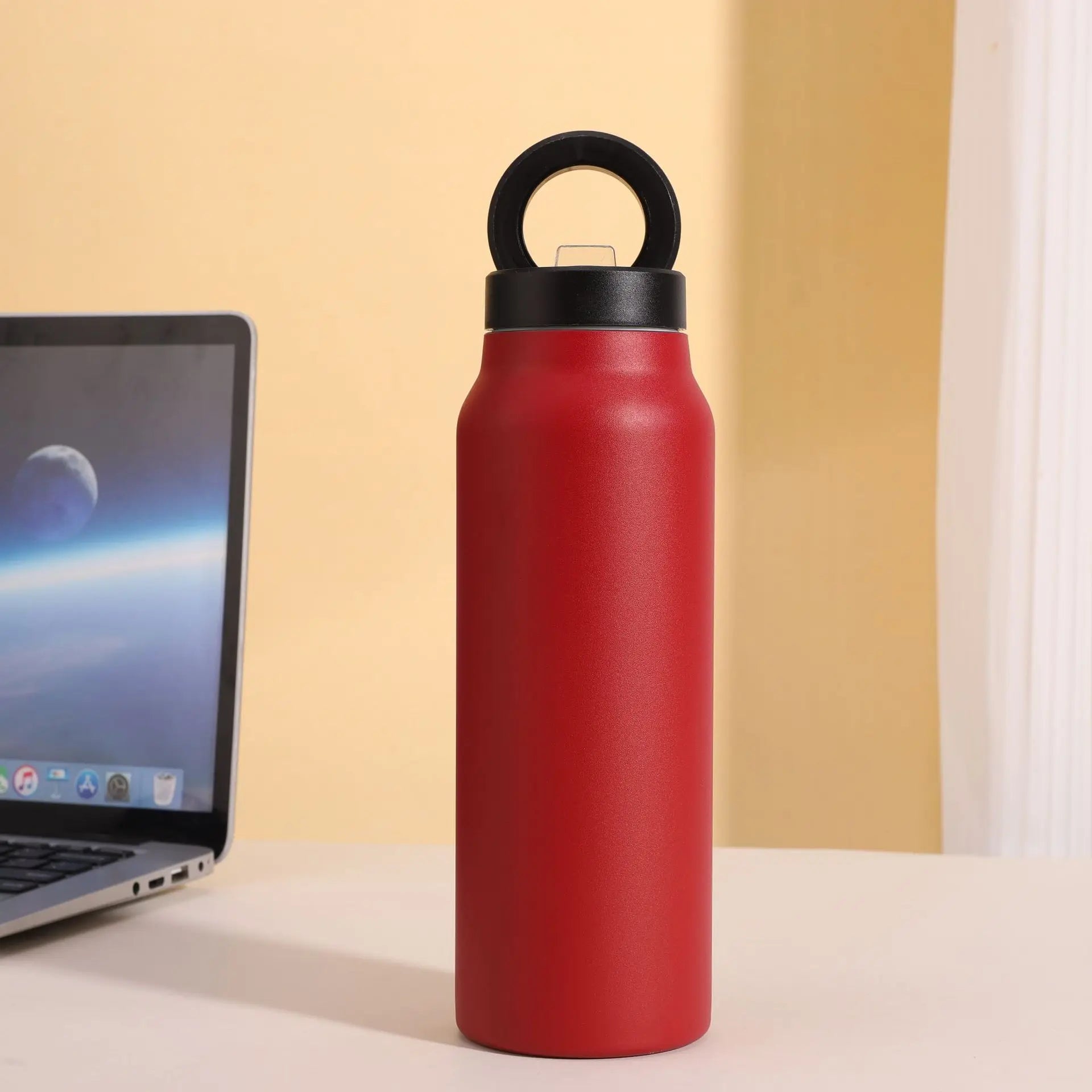 Painted Sports Thermos Steel Double Wall 24oz/700ml Water Vacuum Flask Water Bottle M lifestyle view
