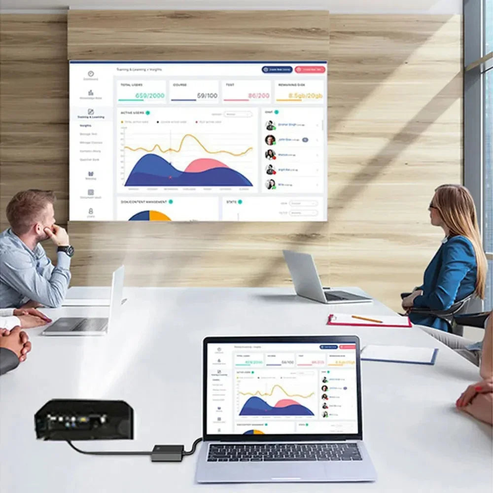 VGA to HDMI-Compatible Converter | Audio Video Adapter for Laptop PC TV Projector detail view