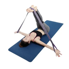 Yoga Pull Strap Belt | Elastic Resistance Band for Pilates and Dance Stretching detail view