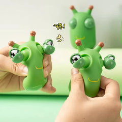 Creative Explosive Eye Worm Squeeze Pinch Toy Funny Novelty Eye Popping Caterpillar To close-up view