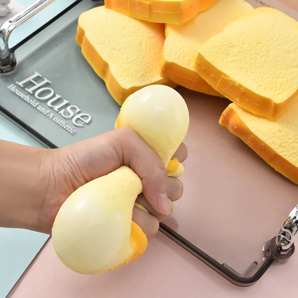 Squishy Toast Bread Squeeze Toy | Funny Fidget Toy for Stress Relief for Kids and Adults detail view