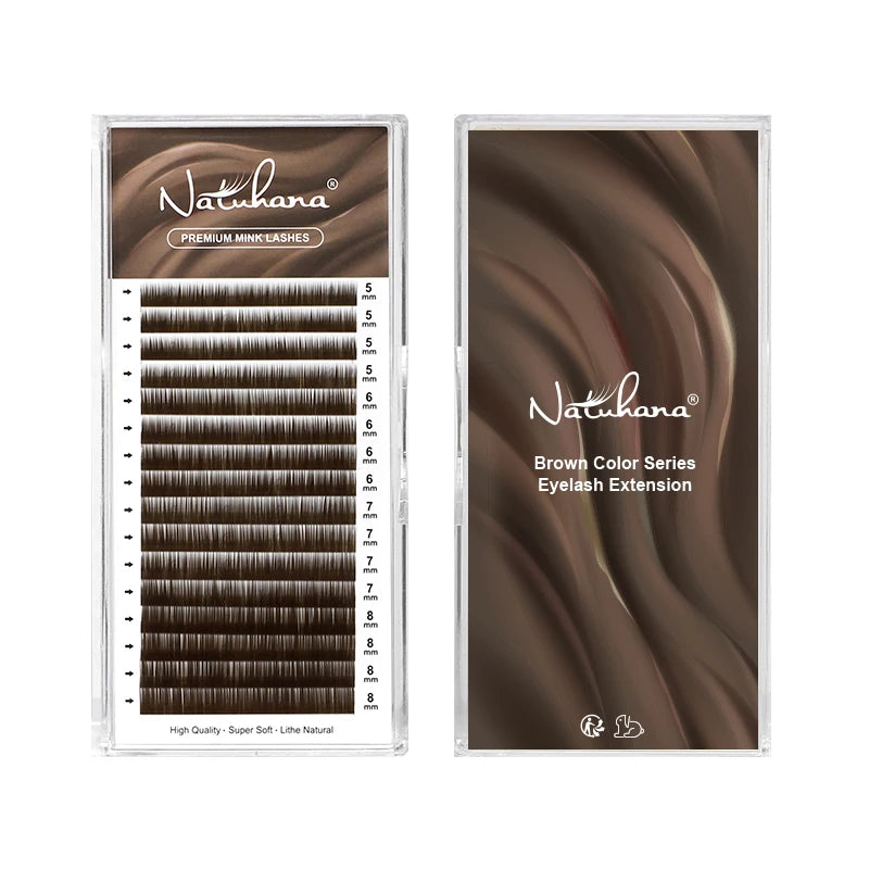 NATUHANA Bottom Eyelashes Extension | Natural J/B/C Curl Mix for Salon Use alternate view