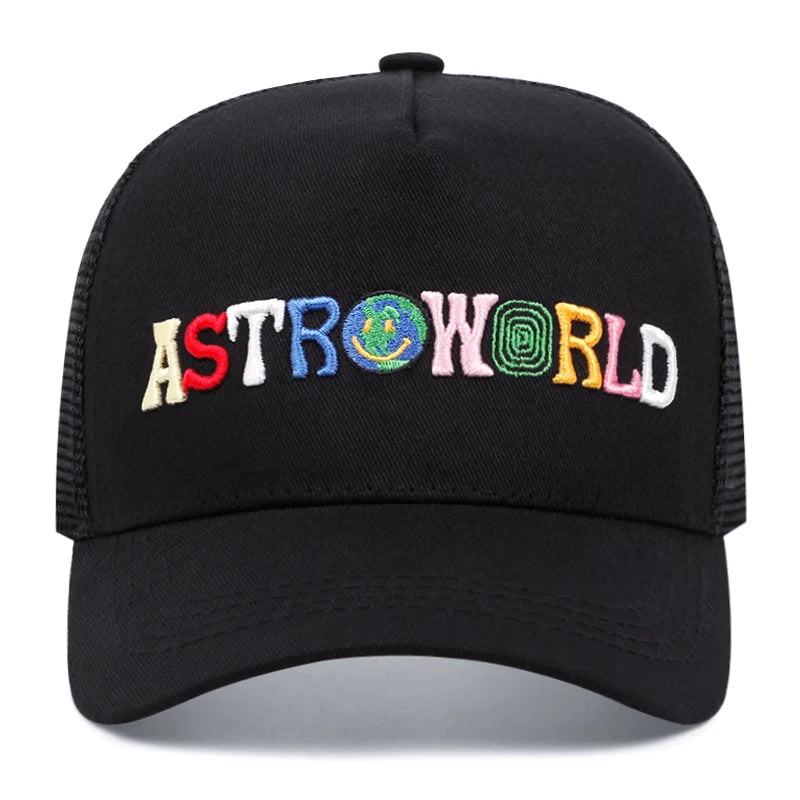 ASTROWORLD Graphic Mesh Baseball Cap | Unisex Breathable Trucker Hat alternate view