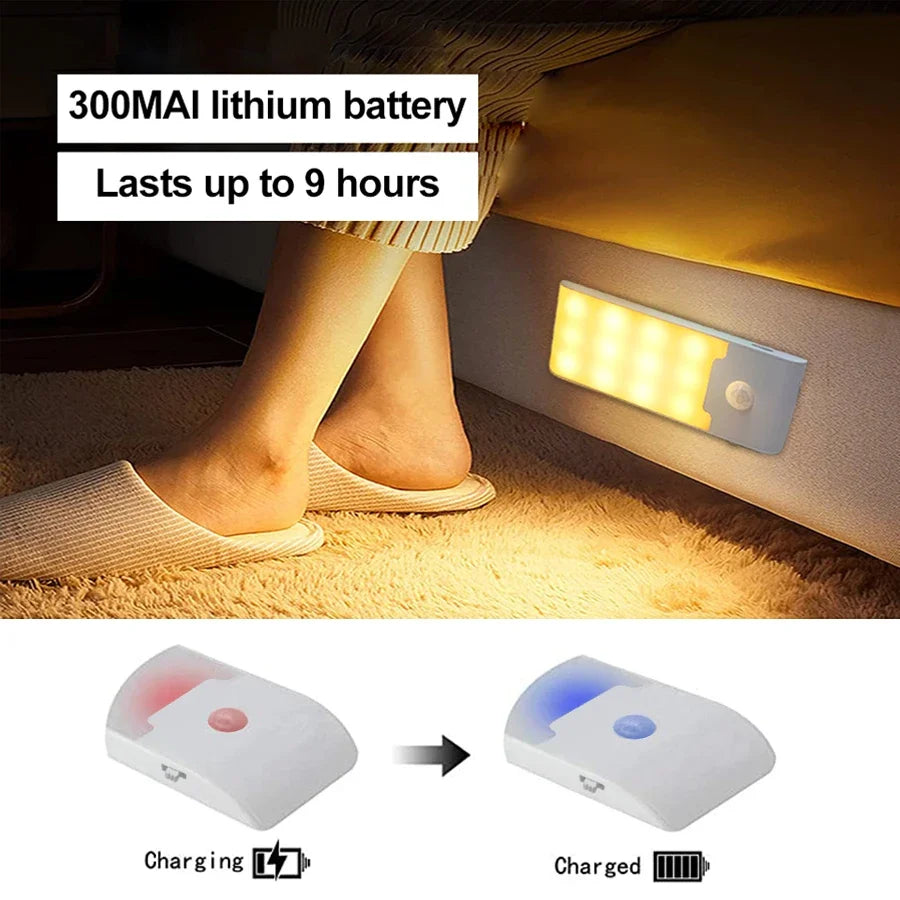 Motion Sensor LED Night Light | Rechargeable Induction Lamp for Home lifestyle view