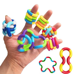 Tangle Fidget Toy | Twisting Sensory Hand-Eye Coordination Anxiety Relief Finger Toy for Kids and Ad