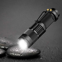 3 Modes Portable LED Flashlight | Zoomable Torch for Outdoor Use