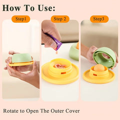 Interactive Pet Cat Licking Food Toys Anti-slip Pet Slow Feeder for Cats Funny Kitten close-up view