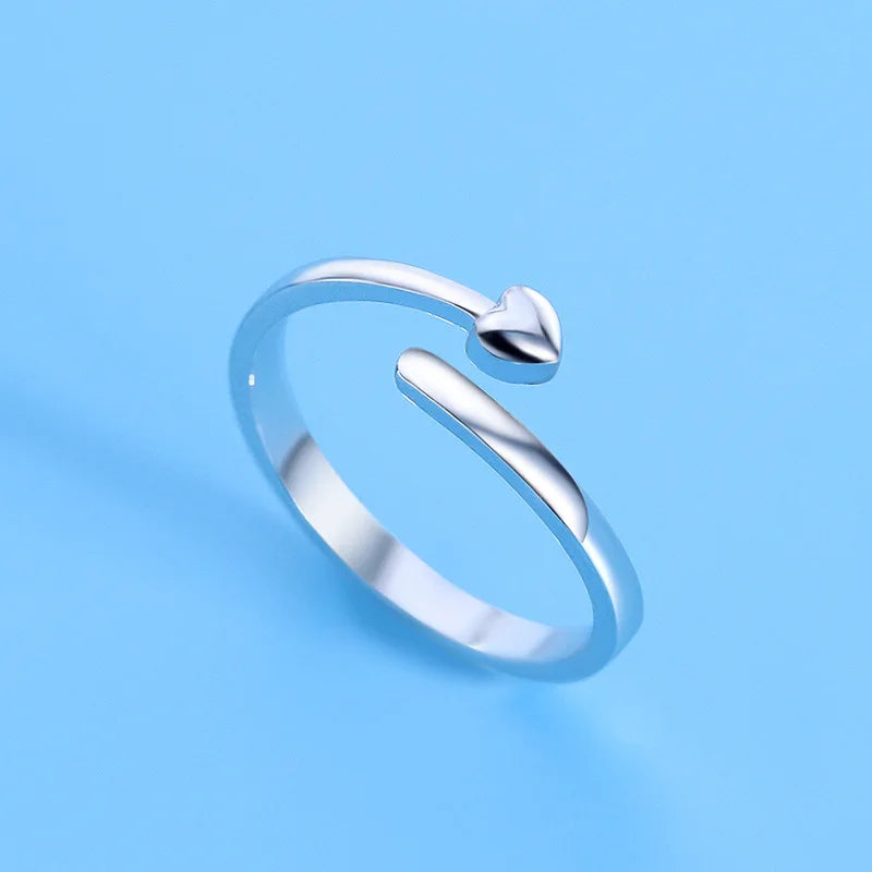 925 Sterling Silver Zircon Adjustable Ring | Women's Cocktail Jewelry additional angle