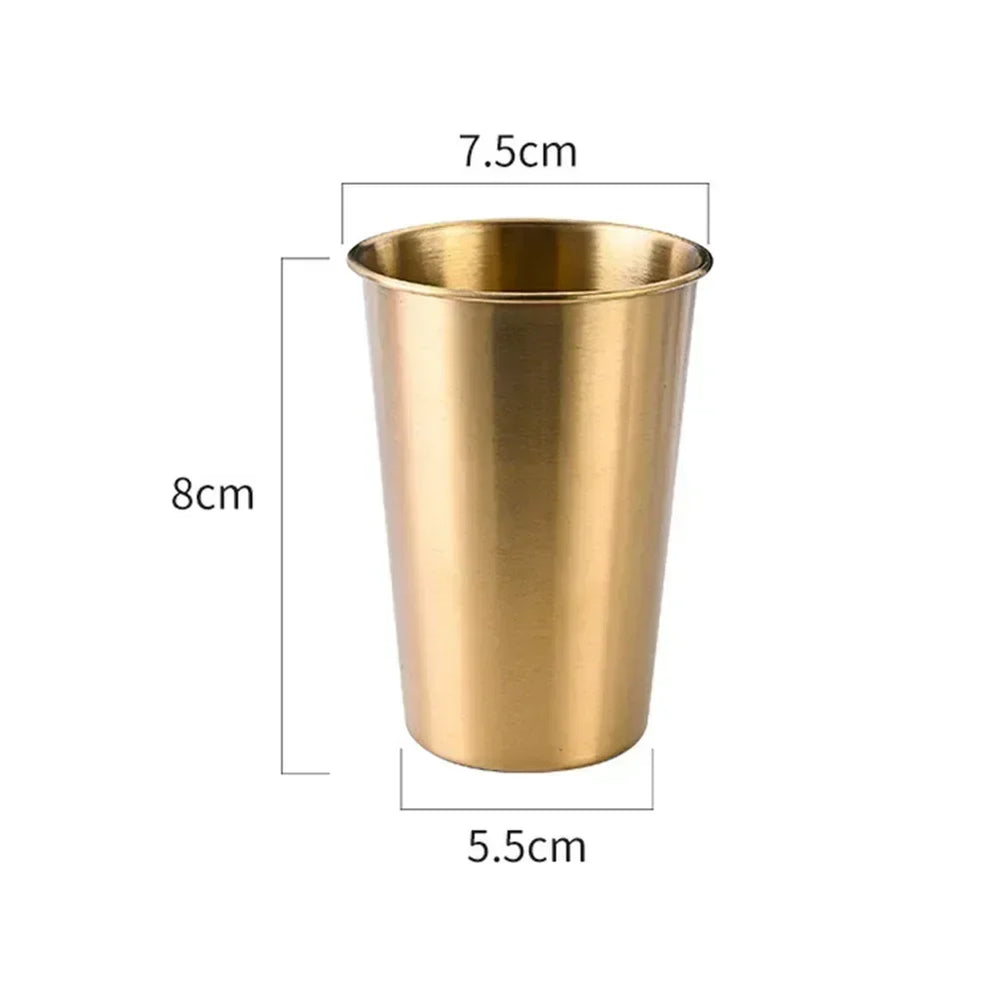 240/300/350/400/500ml Stainless Steel Beer Cup Drinking Mug For Camping Party Coffee W close-up view
