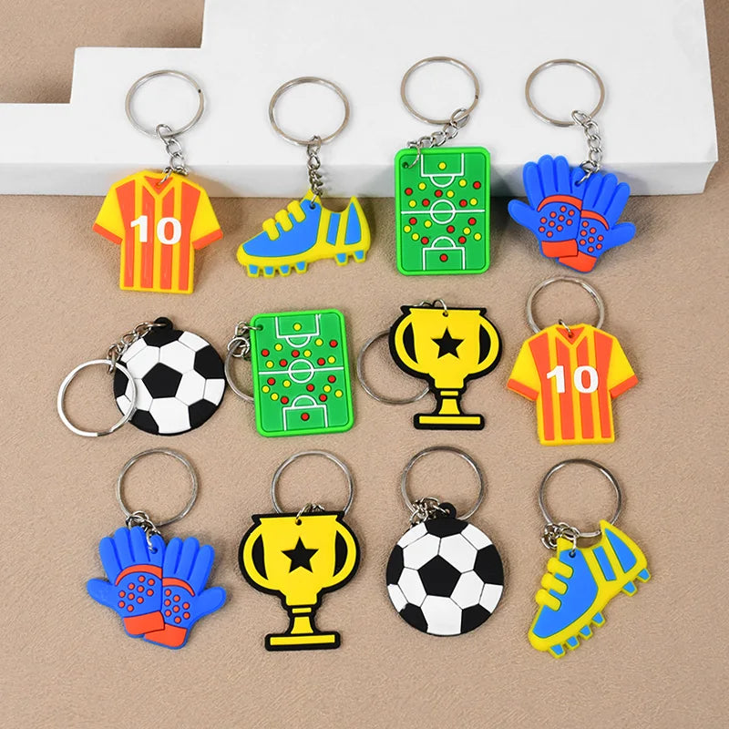 Soccer Party Bracelets Keychain Pin Ball Maze Game Toys Football Theme Kids Birthday Par detail view
