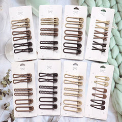 Hair Clip Accessories for Women Pinzas Para El Cabello Pince Cheveux for Girls Pelo Korean Cute Brown Side Femme Pins