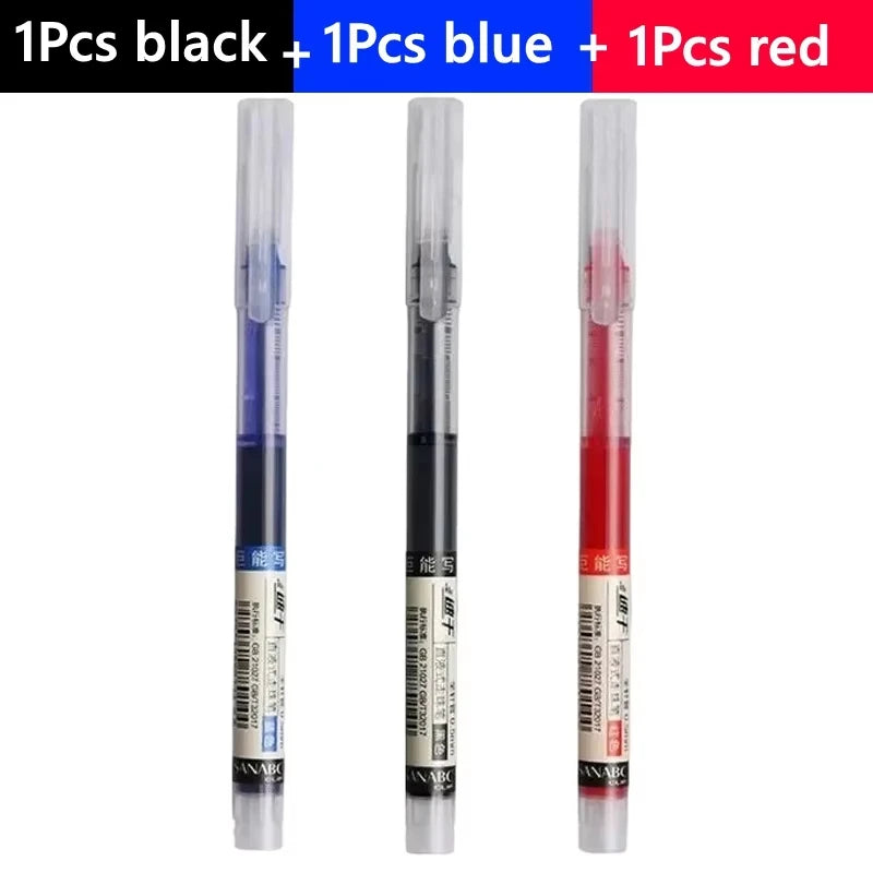 Needle Gel Pens Straight Liquid Ballpoint Pen Kawaii Stationery School Office lifestyle view