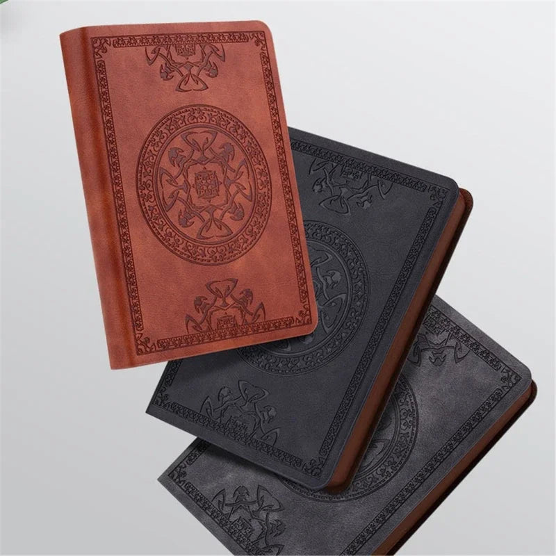 Vintage Leather Notebook – Portable Diary and Journal (A6 Size)