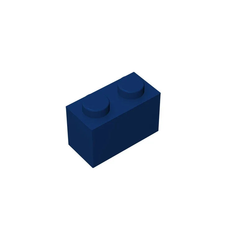 Educational Assemblage Gobricks Brick 1 x 2 without Bottom Tube | Compatible with Lego 3 detail view