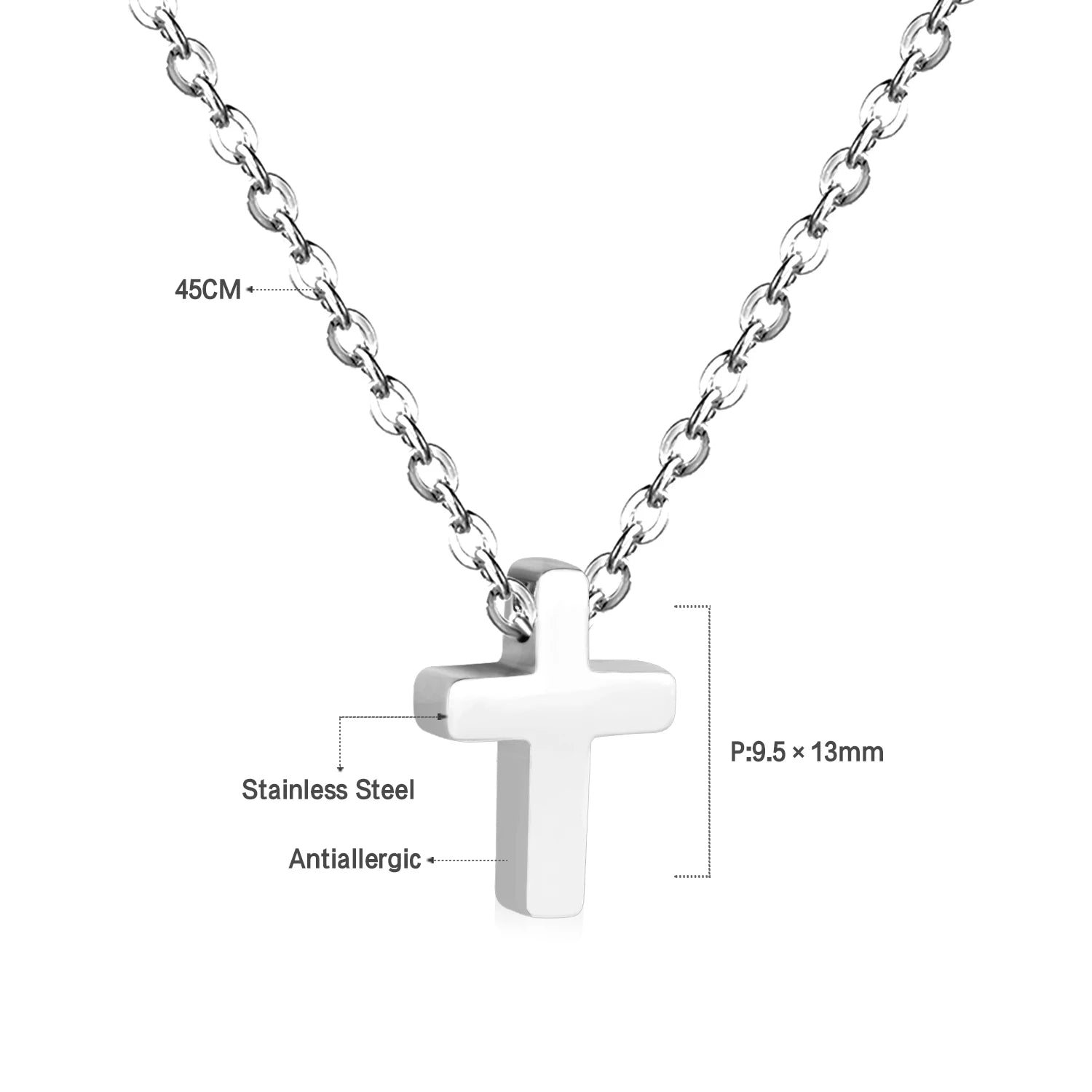 LUXUKISSKIDS Fashion Collier Simple Heart Girls Pendant Necklace Small Love Shape Stai close-up view