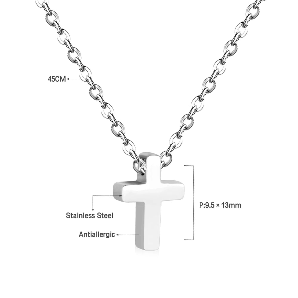 LUXUKISSKIDS Fashion Collier Simple Heart Girls Pendant Necklace Small Love Shape Stai close-up view