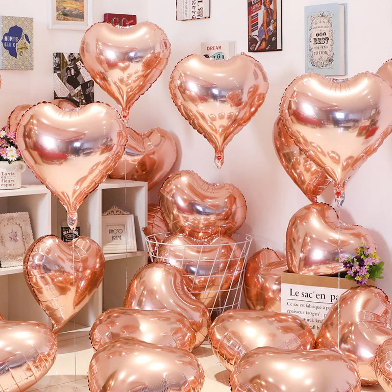 Love Heart Foil Balloons Helium Balloon Valentine's