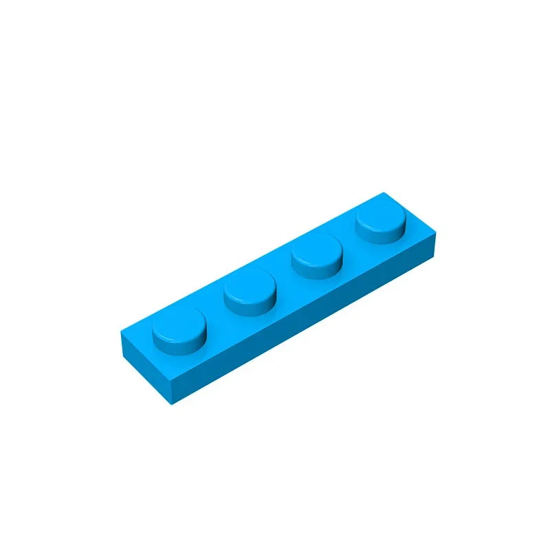 Gobricks GDS-504 Plate 1 x 4 | Compatible Building Block Pieces detail view