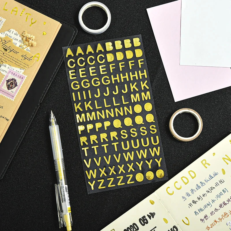 1 Sheet Cute Cartoon Numbers Alphabet Letter Stickers | Early Educational Digital Sti alternate view
