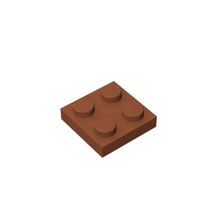 Gobricks Plate 2 x 2 Building Block | Compatible with Lego 3022 detail view